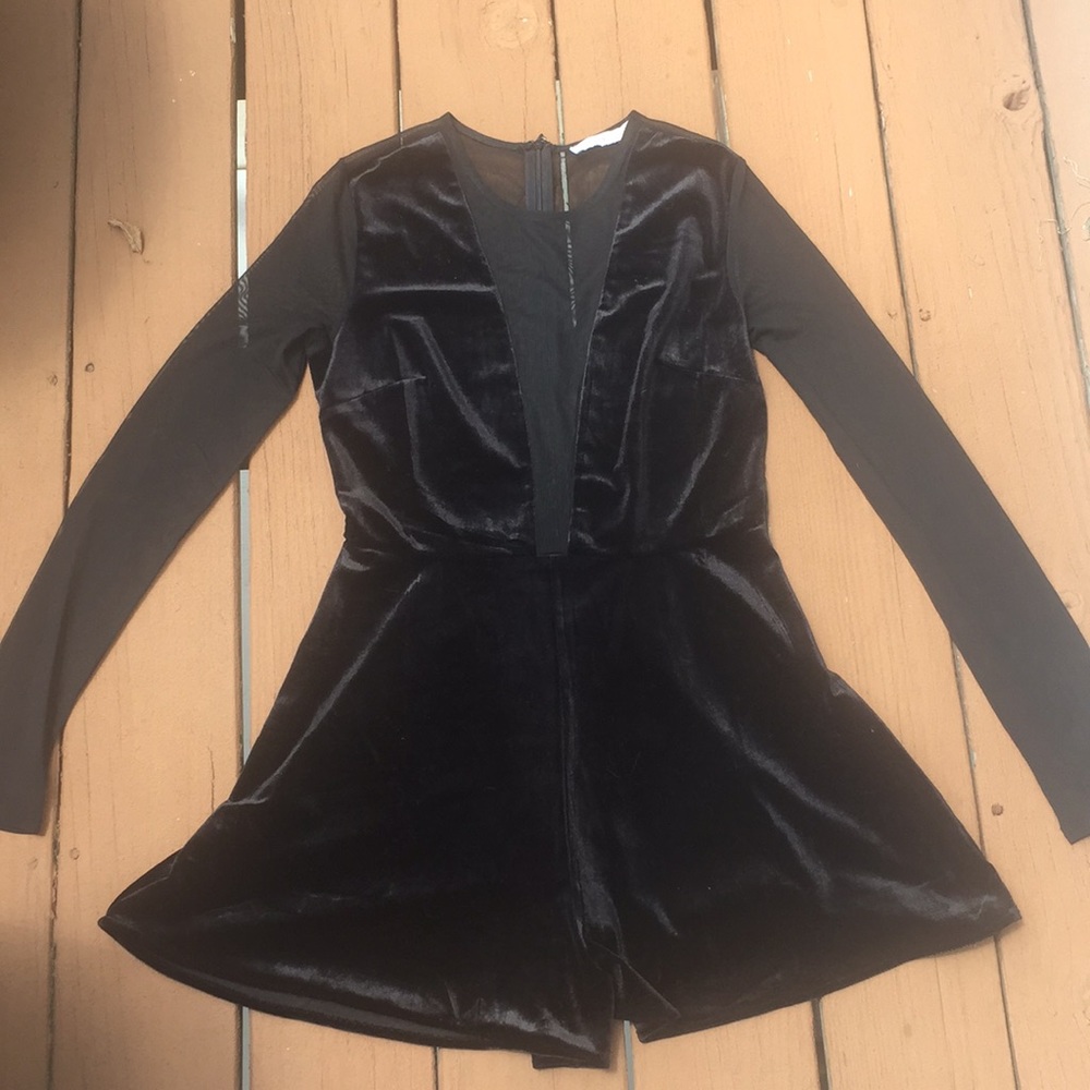 Sheer black romper